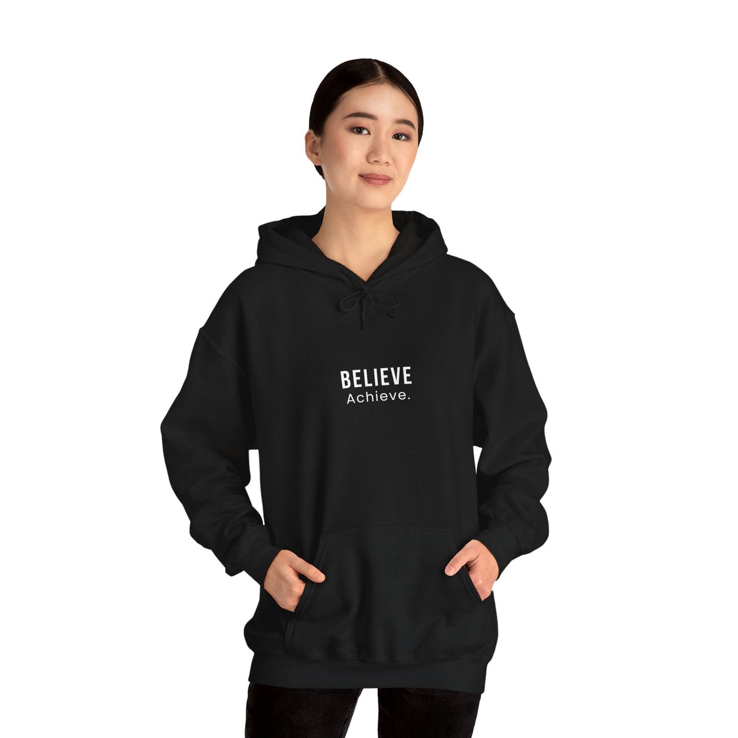 Buy Believe Achieve Unisex Hoodie from Contrast Craze, a stylish .