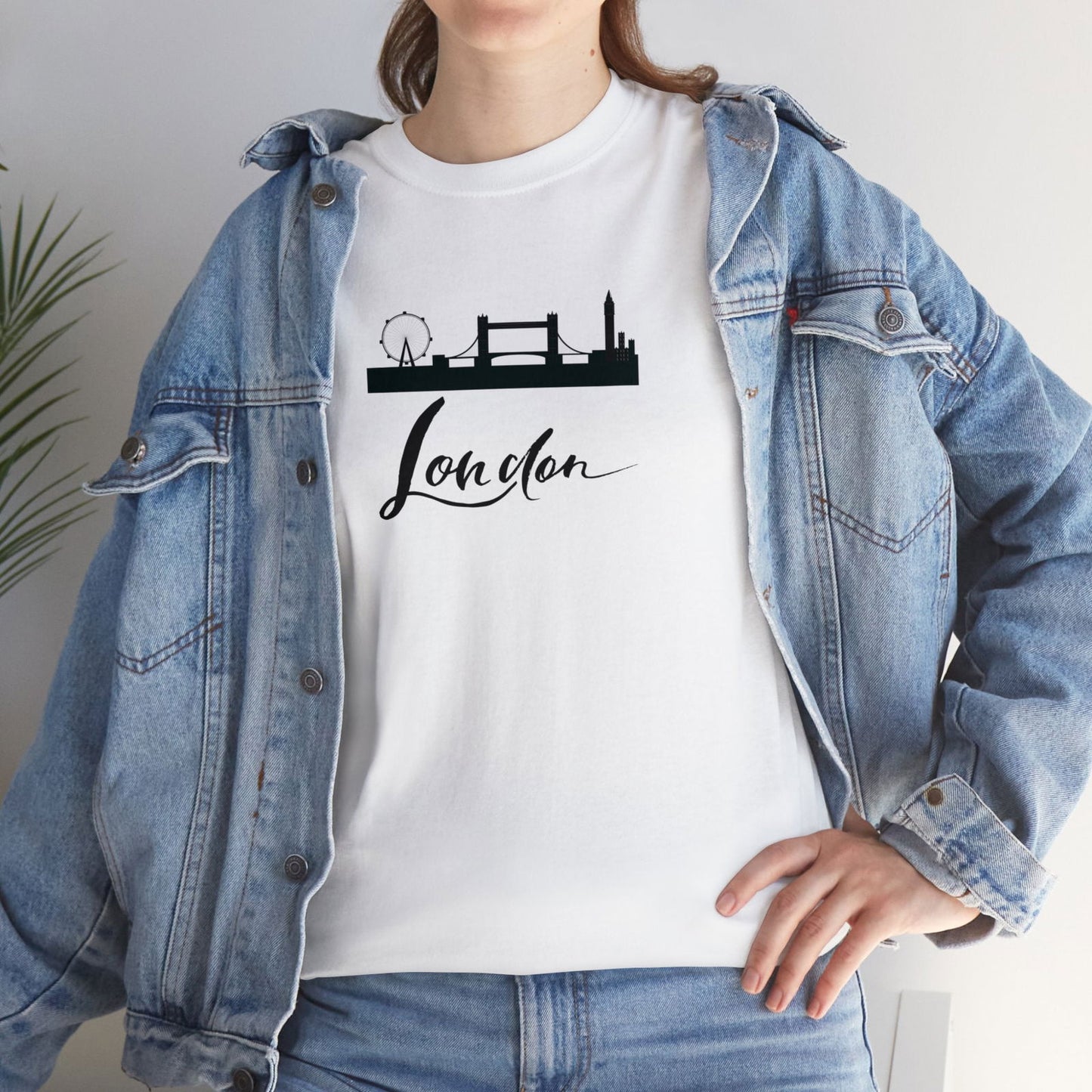 Buy City Of London White Unisex Cotton Tee from Contrast Craze, a stylish .