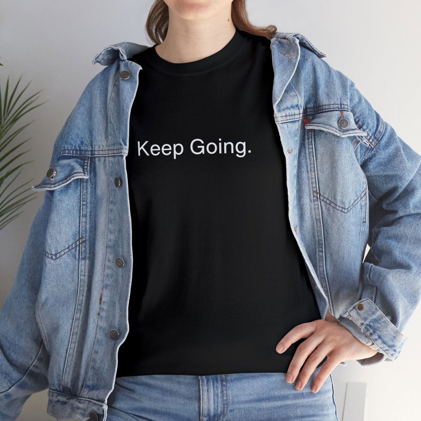 Buy Keep Going Unisex Cotton Tee from Contrast Craze, a stylish .