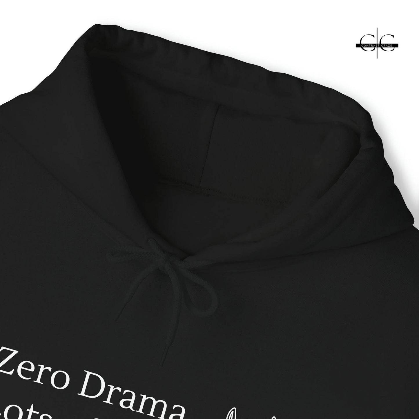 Buy Zero Drama, Lots of Llama Unisex Hoodie from Contrast Craze, a stylish .