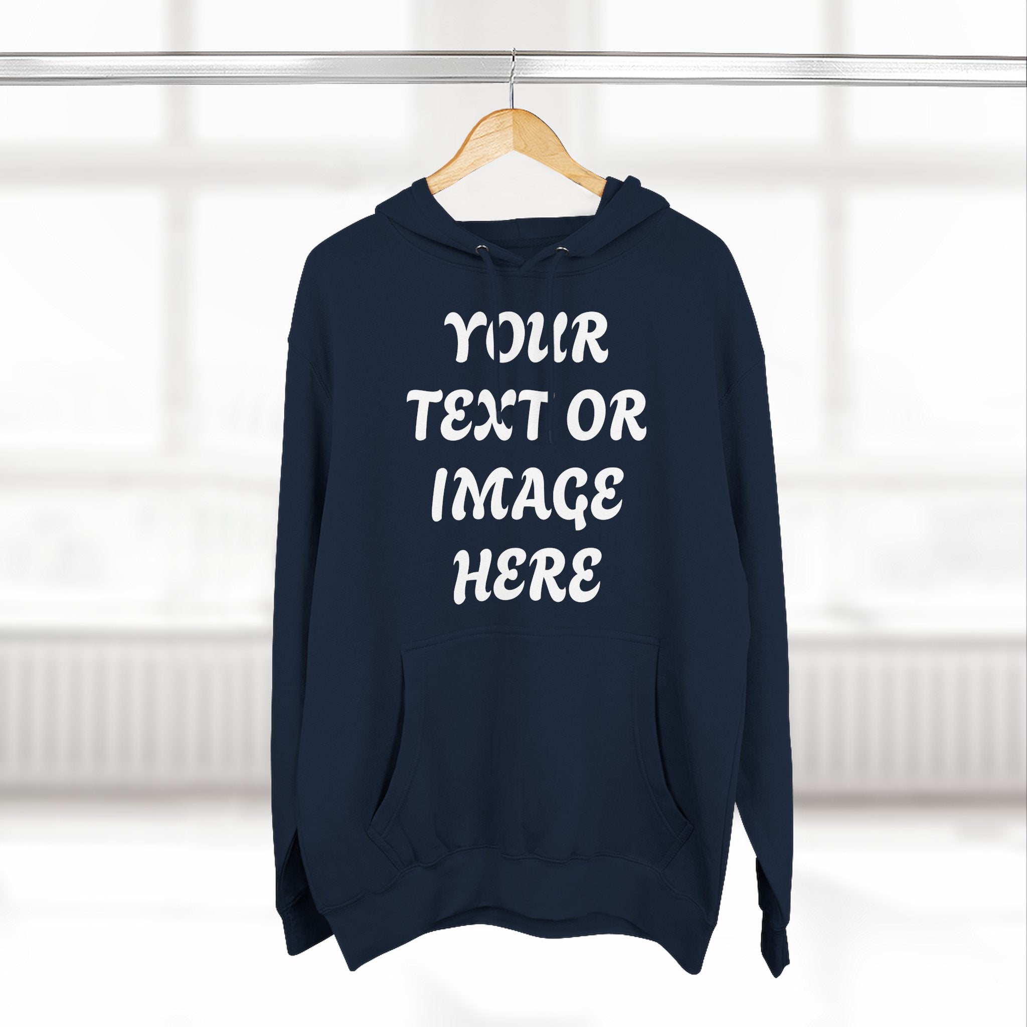 Personalised Premium Fleece Hoodie – Unisex