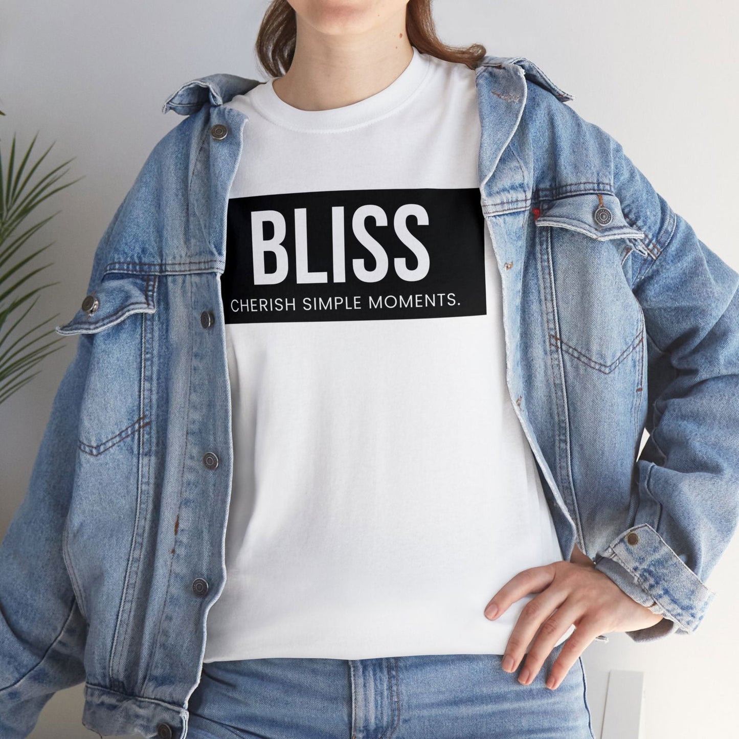 Buy Bliss: Cherish Simple Moments Cotton Tee from Contrast Craze, a stylish .