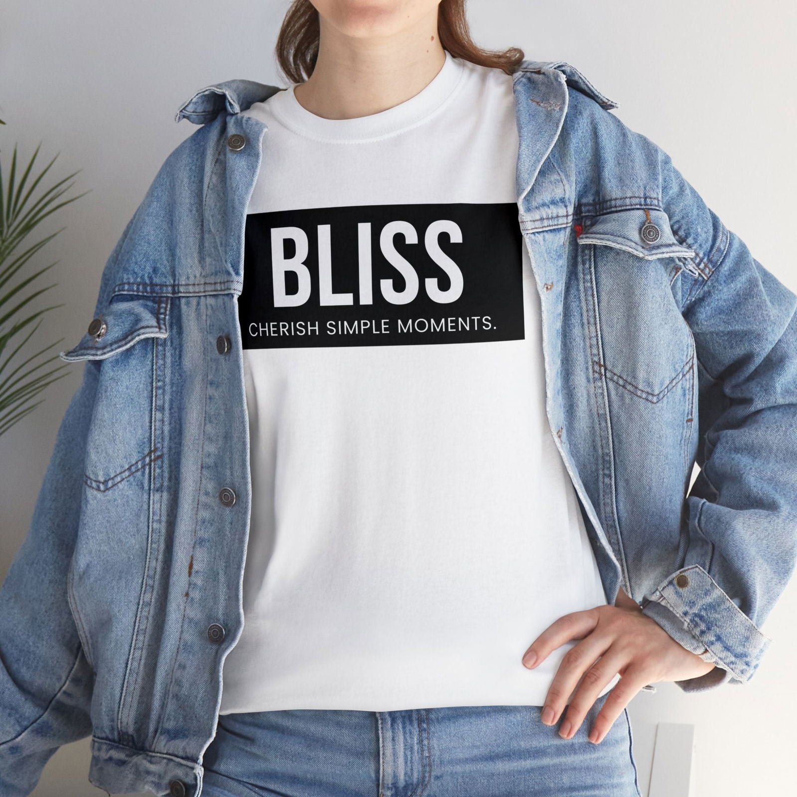 Buy Bliss: Cherish Simple Moments Cotton Tee from Contrast Craze, a stylish .