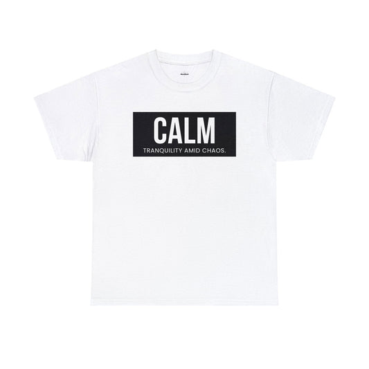 Buy Calm: Tranquillity Amid Chaos Unisex Cotton Tee from Contrast Craze, a stylish .