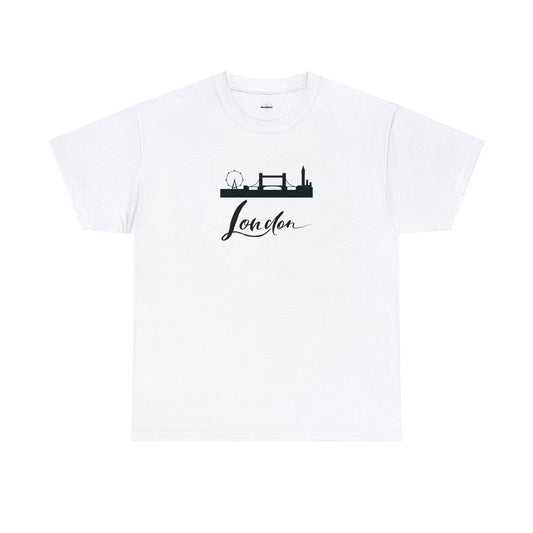 Buy City Of London White Unisex Cotton Tee from Contrast Craze, a stylish .
