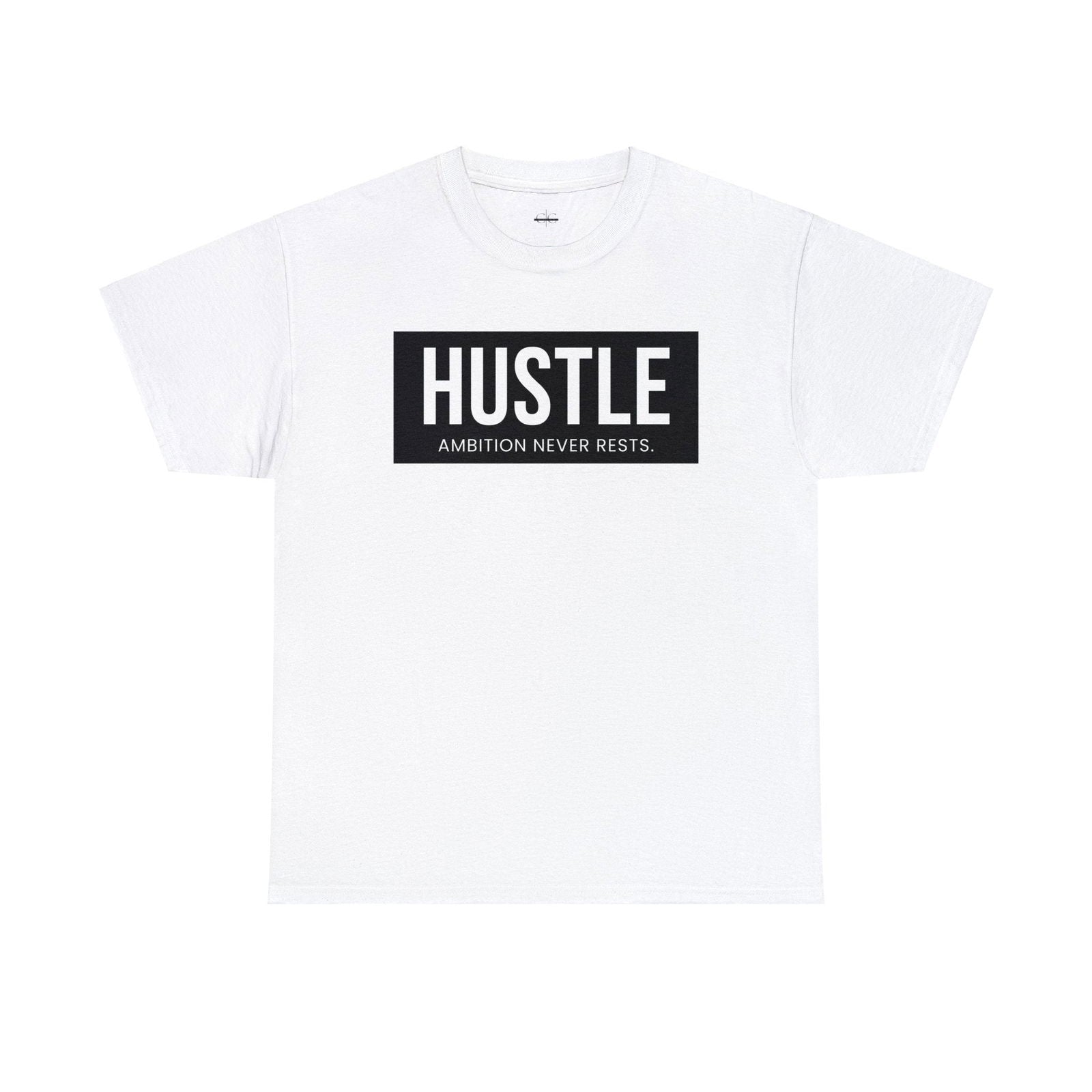 Buy Hustle: Ambition Never Rests Unisex Cotton Tee from Contrast Craze, a stylish .
