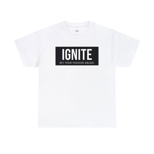 Buy Ignite: Set Your Passion Ablaze Unisex Cotton Tee from Contrast Craze, a stylish .