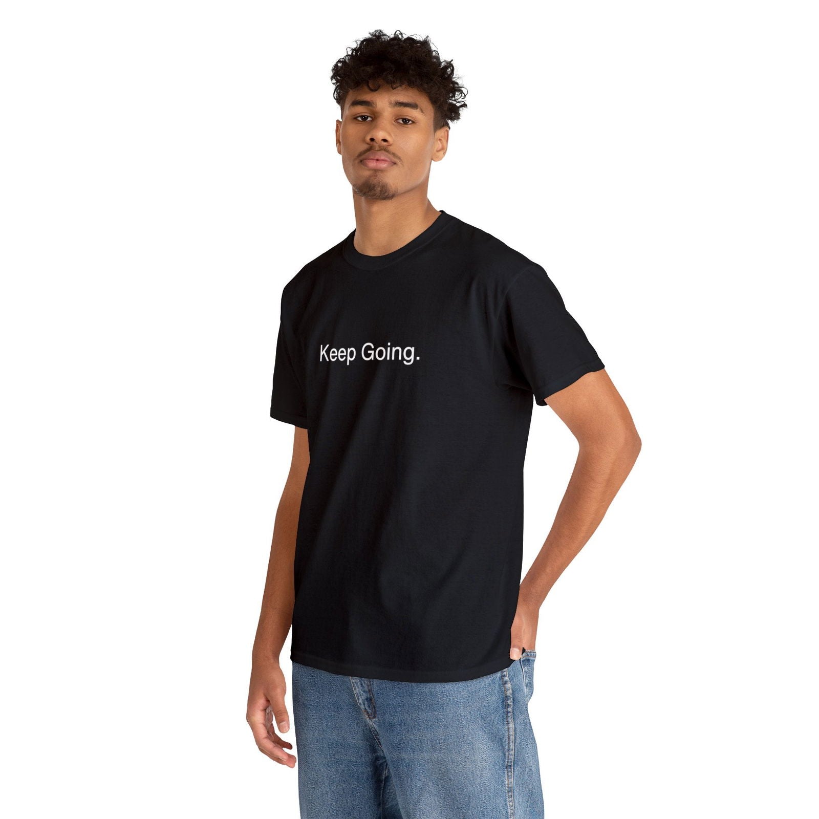 Buy Keep Going Unisex Cotton Tee from Contrast Craze, a stylish .