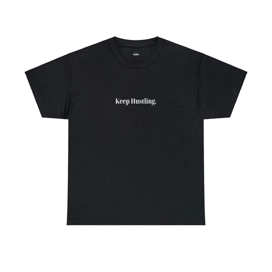 Buy Keep Hustling Men Cotton Tee from Contrast Craze, a stylish .
