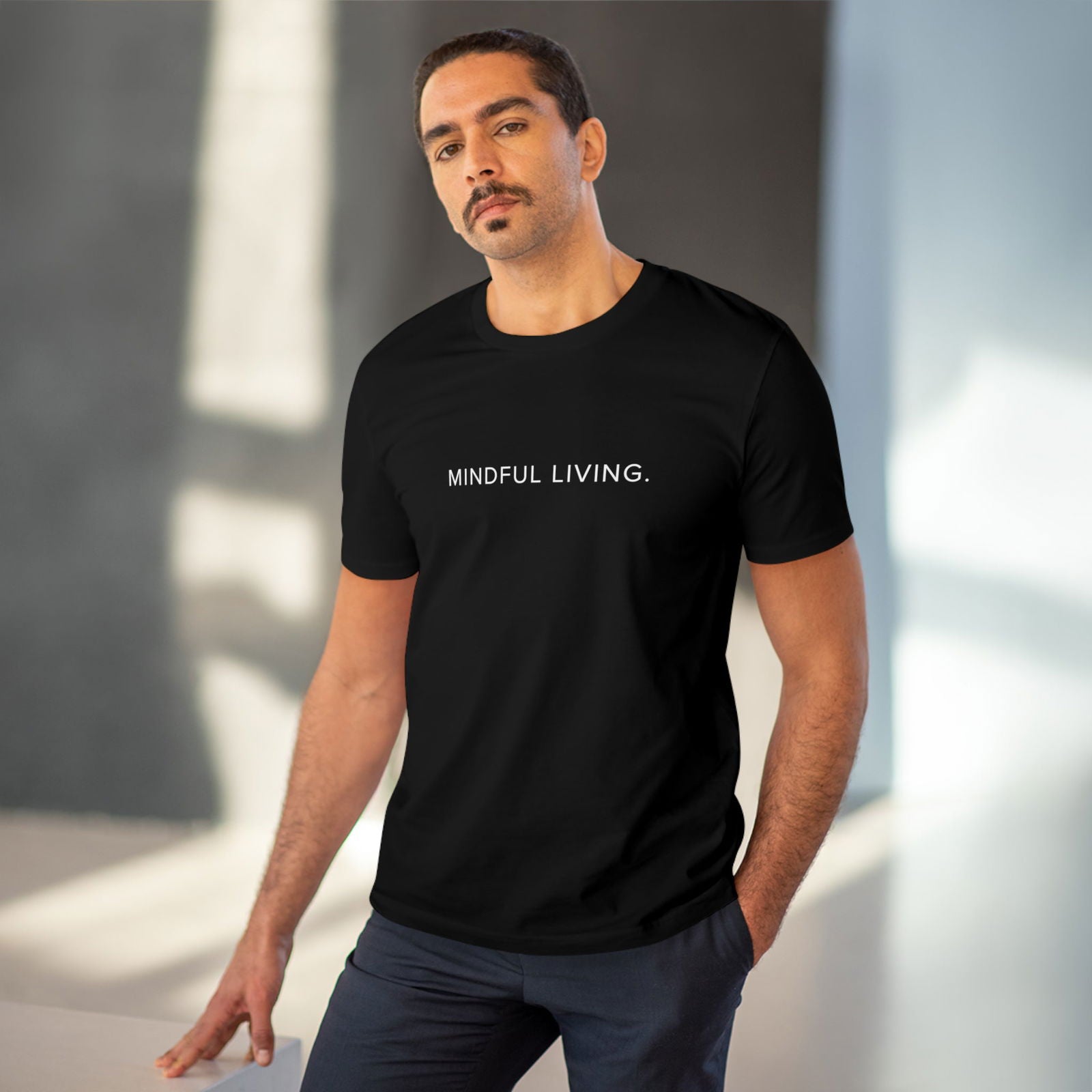 Buy Mindful Living Organic Cotton T-Shirt from Contrast Craze, a stylish .