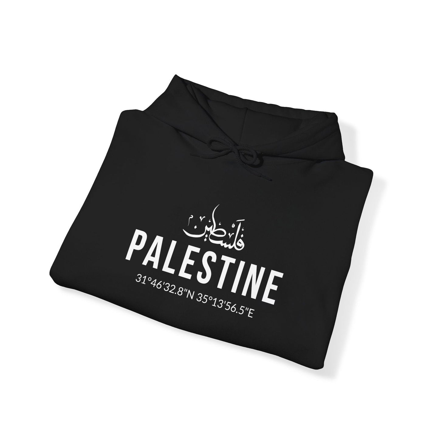 Buy Palestine Coordinates Unisex Hoodie Sweatshirt from Contrast Craze, a stylish .