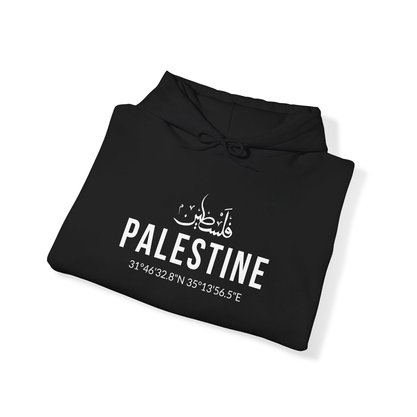 Buy Palestine Coordinates Unisex Hoodie Sweatshirt from Contrast Craze, a stylish .