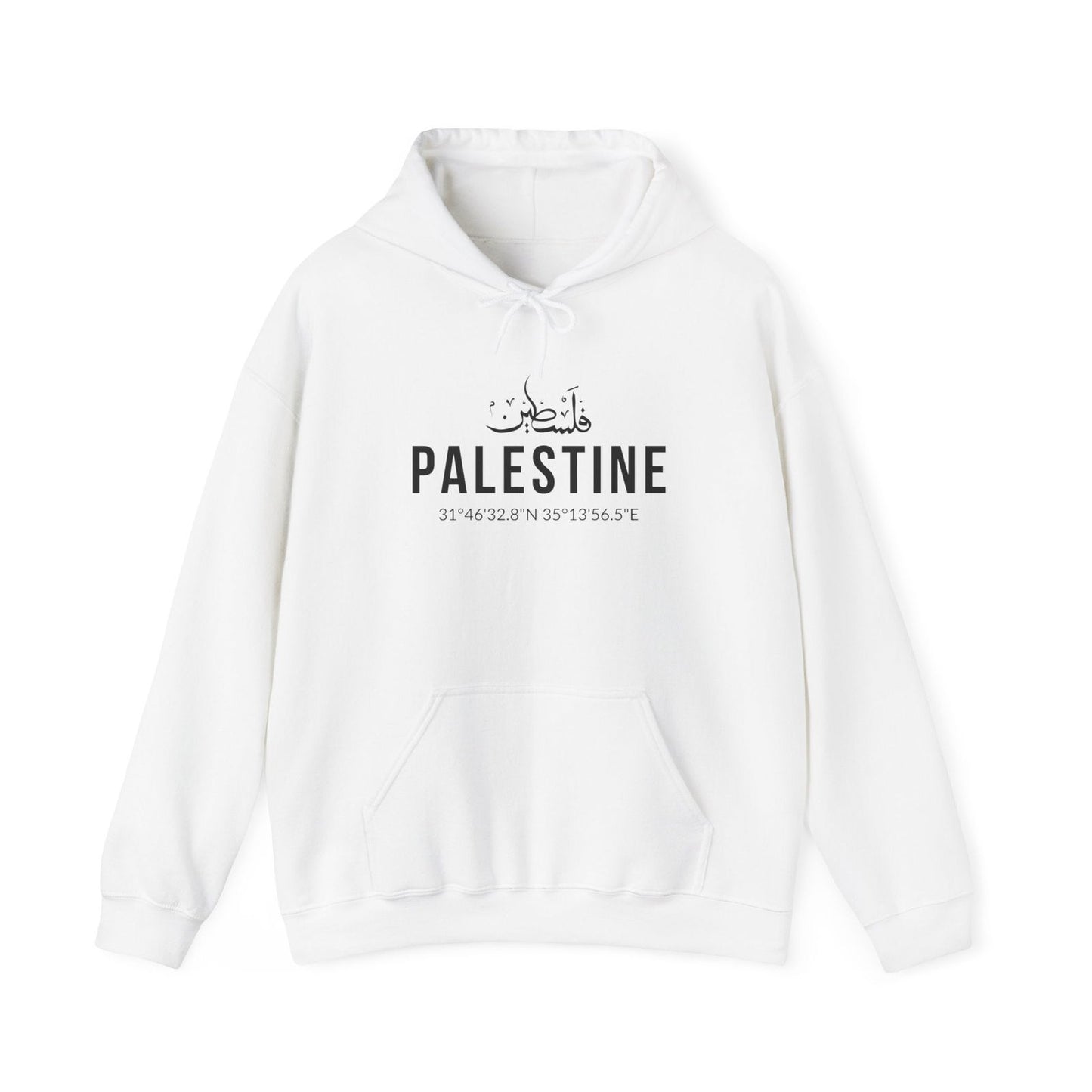 Buy Palestine Coordinates Unisex Hoodie Sweatshirt from Contrast Craze, a stylish .