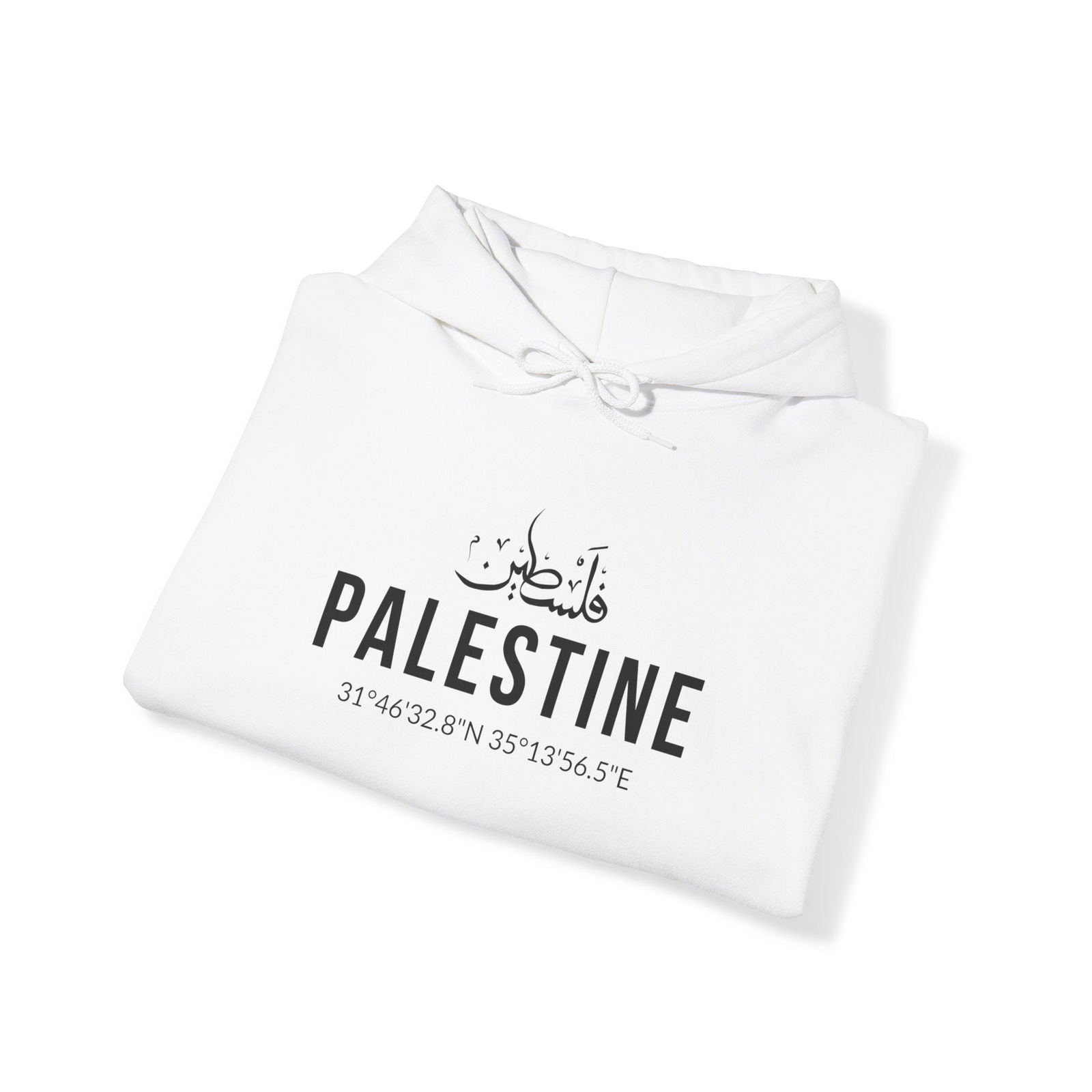 Buy Palestine Coordinates Unisex Hoodie Sweatshirt from Contrast Craze, a stylish .