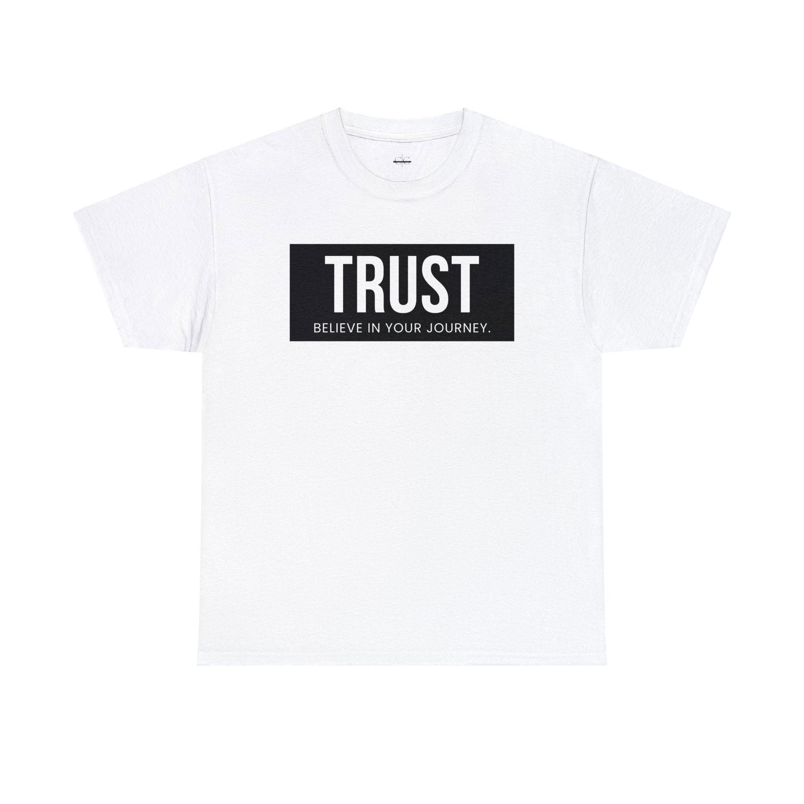 Buy Trust: Believe In Your Journey Unisex Cotton Tee from Contrast Craze, a stylish .