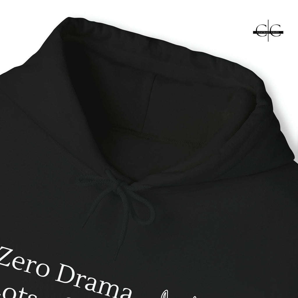 Buy Zero Drama, Lots of Llama Unisex Hoodie from Contrast Craze, a stylish .