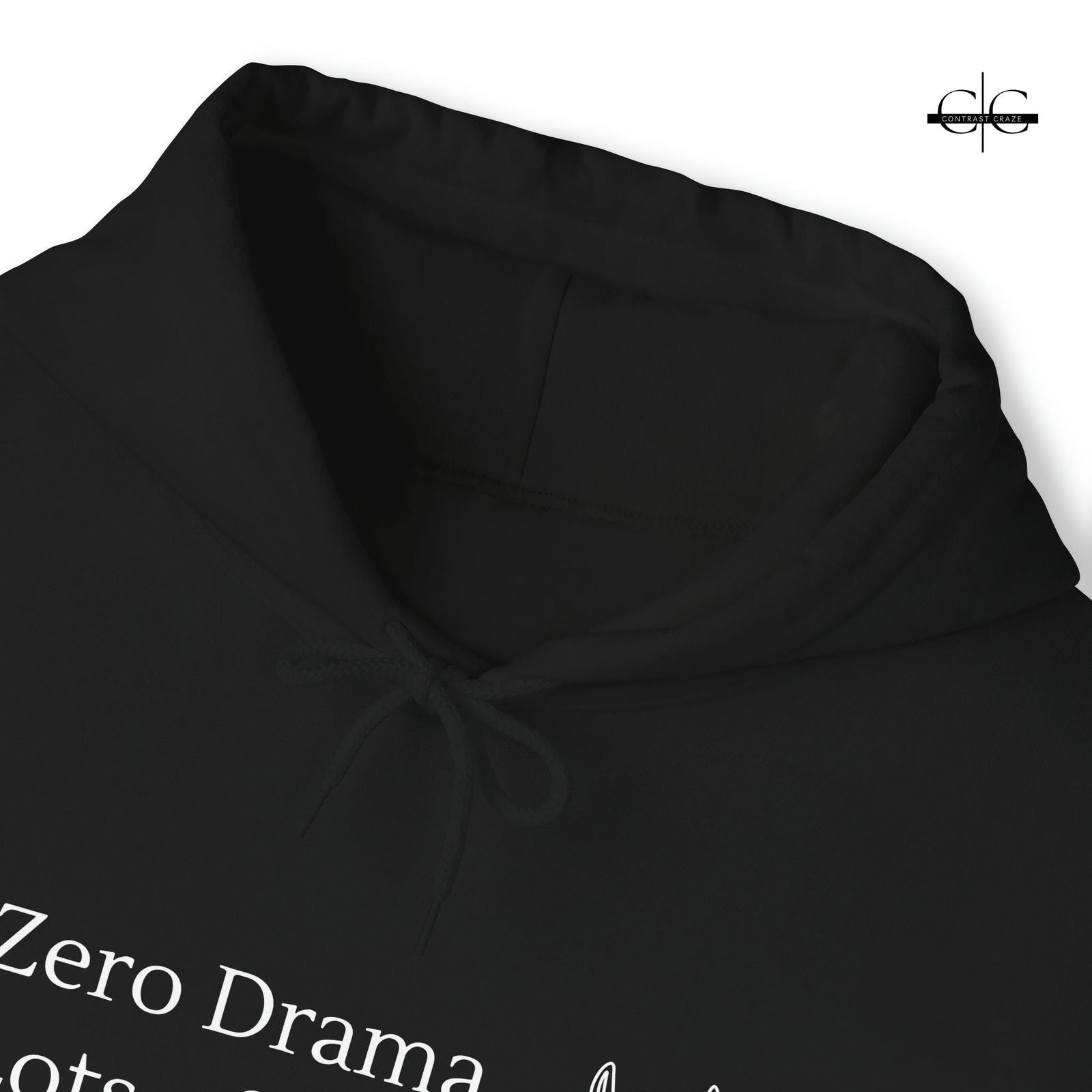 Buy Zero Drama, Lots of Llama Unisex Hoodie from Contrast Craze, a stylish .